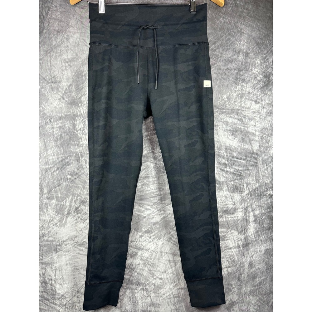 Vuori Daily Legging 7/8 Women Medium Black Camo High Waist Drawcord VW323